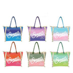 MEJORADA Bolso de Playa o piscina Grande - Diseño Verano, Ligera y Espaciosa (55x35x20 cm), TOTE BAG, Disponible en 6 Colores, Ideal para Viajes y Vacaciones
