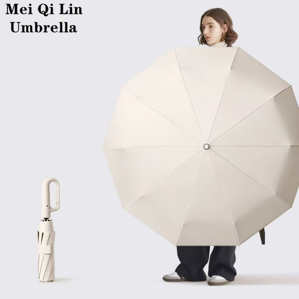 1 y 2 Especificaciones Opcionales, Paraguas Plegable con Hebilla Totalmente Automática, y Protección Solar, Adecuado Tanto para Hombres Como para Mujeres, Paraguas de Viaje, Con un Diámetro de 106cm/41.2 pulgadas Cuando Está Abierto, Robusto y Duradero, P