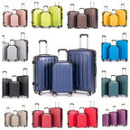 Maleta de tres piezas de equipaje de 20+24+28 pulgadas, Set de maletas familiares, maleta de cabina de 20 pulgadas, caja de almacenamiento de viaje de negocios, maleta con contraseña, maleta con ruedas universales, maleta rígida de ABS, maleta con carro d
