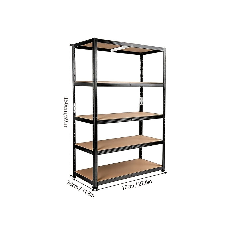 Estantería de almacenamiento para orden en hogar, baño y cocina | 5 niveles y metal y ajustable