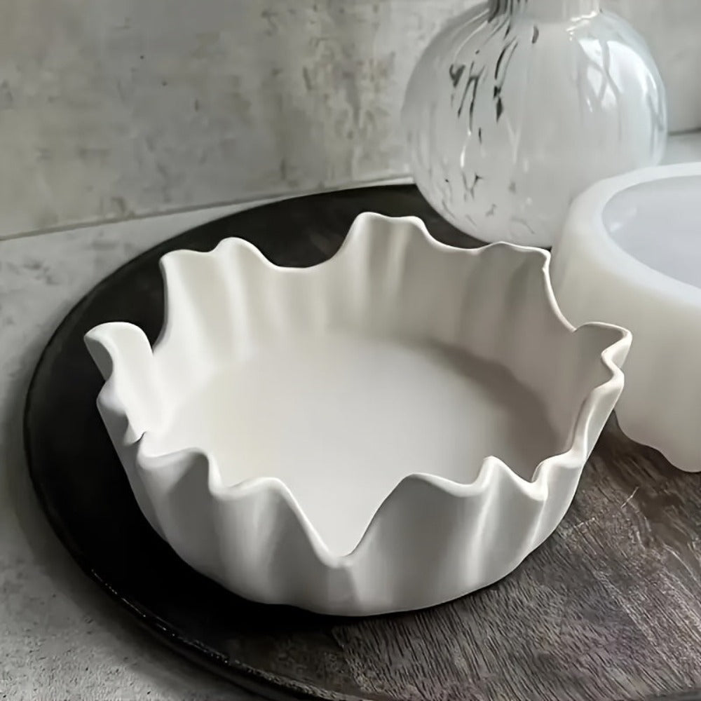 Molde de resina para bandeja asimétrica de gran tamaño - Molde de concreto de resina epoxi distintivo para almacenamiento, soporte de bandeja espacioso para candelabros, organizador inusual para joyería y maquillaje, ideal para macetas de suculentas y man
