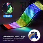 Tira de luz LED rgb flexible multiusos panel matriz programable USB con control aplicación