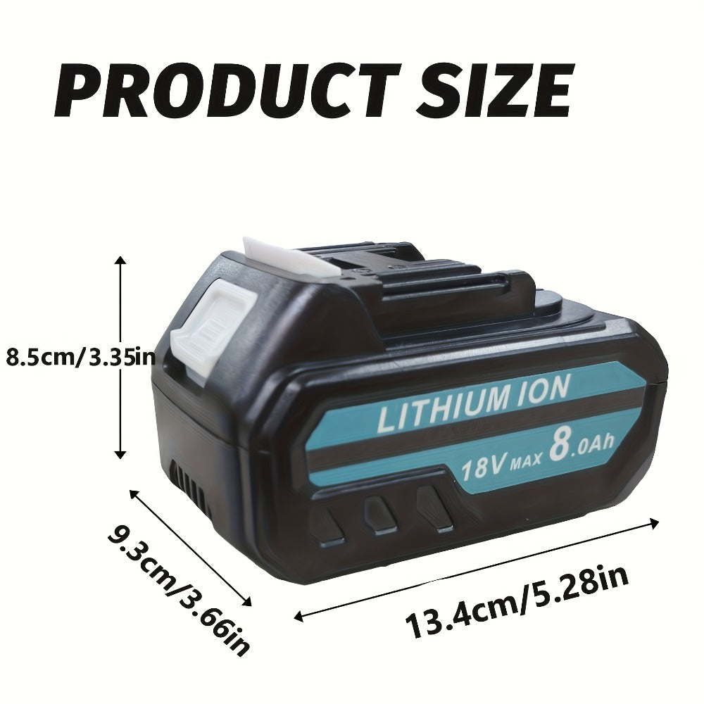 Pack de baterías de 8 Ah con cargador doble | Herramientas compatibles de 14,4 a 18 V