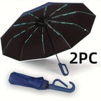 1 y 2 Especificaciones Opcionales, Paraguas Plegable con Hebilla Totalmente Automática, y Protección Solar, Adecuado Tanto para Hombres Como para Mujeres, Paraguas de Viaje, Con un Diámetro de 106cm/41.2 pulgadas Cuando Está Abierto, Robusto y Duradero, P