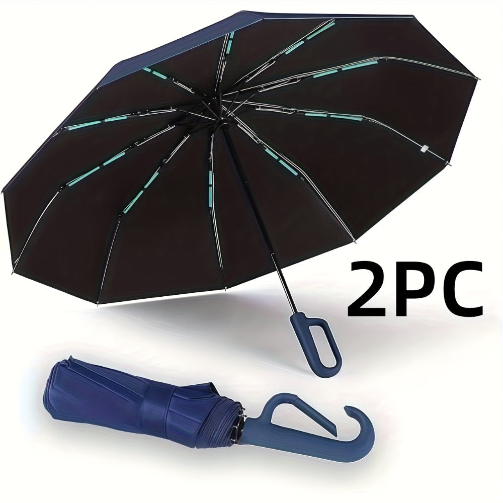 1 y 2 Especificaciones Opcionales, Paraguas Plegable con Hebilla Totalmente Automática, y Protección Solar, Adecuado Tanto para Hombres Como para Mujeres, Paraguas de Viaje, Con un Diámetro de 106cm/41.2 pulgadas Cuando Está Abierto, Robusto y Duradero, P