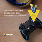 Pilas | VARTA Pilas AA y AAA Alcalinas de Alto Rendimiento, 20 Pilas AA + 20 Pilas AAA, VARTA Longlife Power, Ultra Larga Duración, Energía