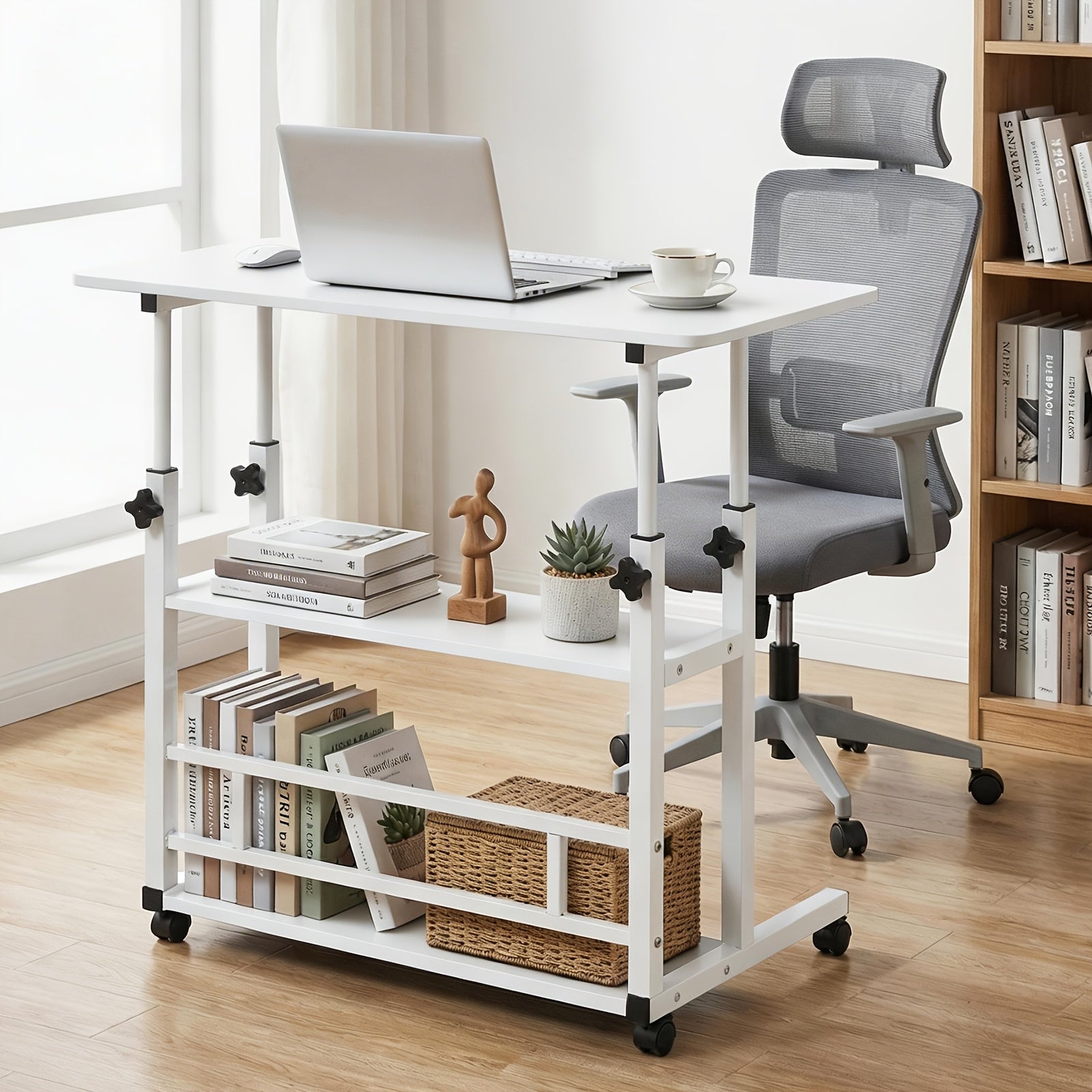 Escritorio para teletrabajo y estudio | 80 cm y ajustable