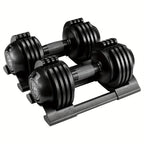 2 Piezas de Mancuernas de 10 kg con Base, Peso Ajustable, Mango Antideslizante, Peso Total de 20 kg, con Base para Evitar Rodar, Ideales para Hogar, Oficina, Gimnasio y Entrenamiento Corporal
