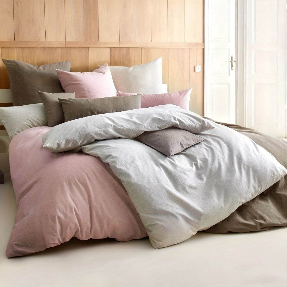 Juego de funda nórdica de franela de algodón de alta calidad, funda nórdica y funda de almohada 100% algodón, regalo de Navidad, funda nórdica de invierno cómoda, tecnología de cerdas suaves 135 X 200Cm