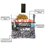 Pitillera tabaco de liar hombre y mujer tabaquera de cigarillos de PU y tela material hidrófugo forro impermeable con asa de mano