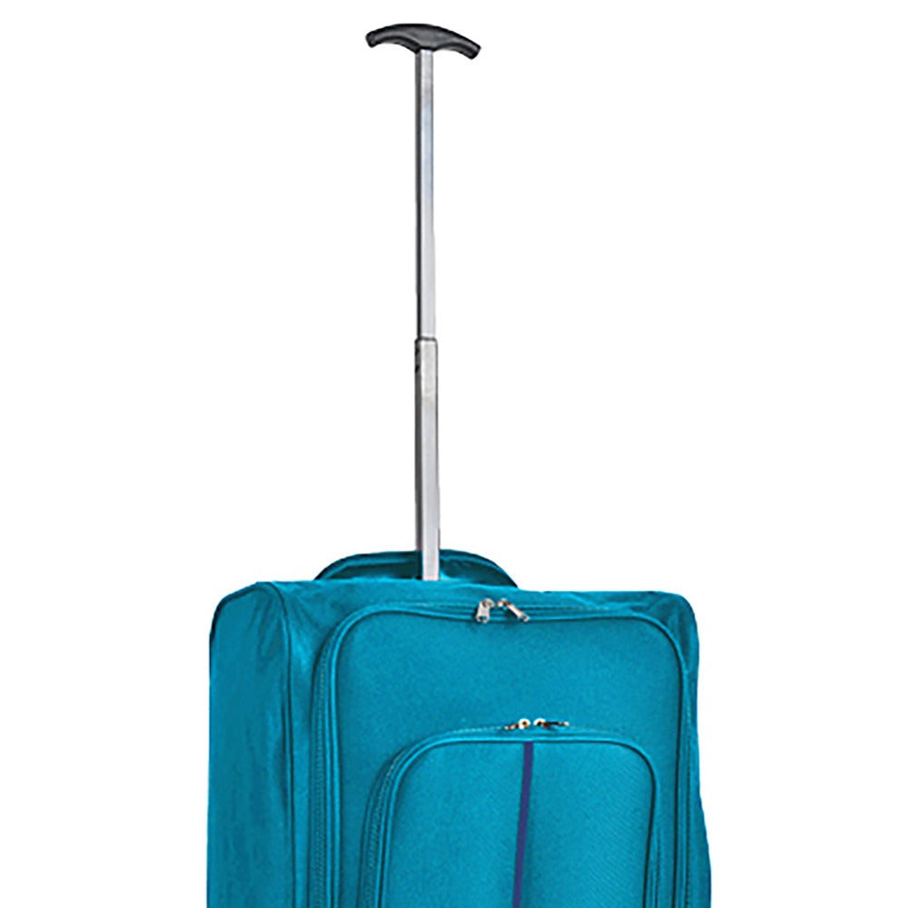 Juego de 3 maletas resistentes suaves, equipaje de mano con cubierta suave y asa telescópica, maleta de viaje suave con cubiertas de ruedas Viale Morin