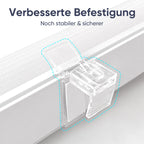 Persianas enrollables | Sekey Persiana de Doble Rodillo Sin Perforaciones, Montaje con Clip, Doble Cortina de Rodillo para Ventanas, Control de