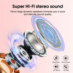 Auriculares Bluetooth | Audífonos Inalámbricos, Auriculares Inalámbricos 5.3 con Sonido Estéreo de Graves, Micrófono con Cancelación de Ruido y