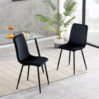 Sillas de comedor MCC Direct en conjunto de 4 piezas Hechas de terciopelo, patas de metal, sillas Lexi, sillas de diseño