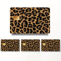 4 piezas de Fundas para Tarjetas de Crédito en PVC, Estilo Casual con Contraste de Bordado, No Trenzadas, Lavables a Mano, Patrón de Colores, con Pegatinas de Vinilo para Protección y Personalización de la Tarjeta, para Salir