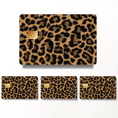 4 piezas de Fundas para Tarjetas de Crédito en PVC, Estilo Casual con Contraste de Bordado, No Trenzadas, Lavables a Mano, Patrón de Colores, con Pegatinas de Vinilo para Protección y Personalización de la Tarjeta, para Salir