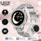SIEMORL Smartwatch para Mujer con Pantalla Táctil Completa de 1.32 pulgadas, Smartwatch con Llamada Inalámbrica, Rastreador de Actividad Física con 20 Modos Deportivos, Diales Exclusivos, Relojes Inteligentes Impermeables para iPhone Android, Pulsera Depo
