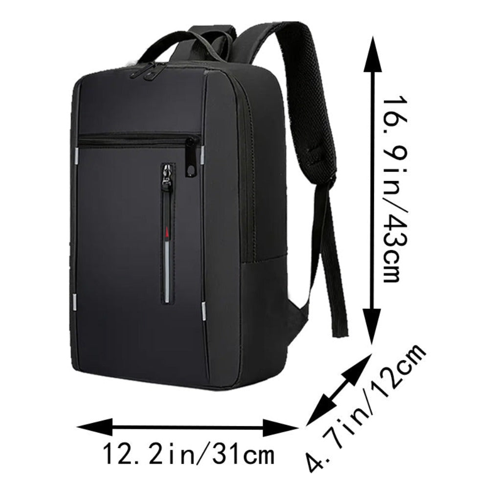 Mochila de Viaje - Nueva Mochila Multifuncional Casual de Negocios con Color Combinado para Laptop, Estilo Coreano de Moda, Ideal para Viajes, Turismo y Salidas, Mochila de Doble Hombro, Perfecta para Regalar a Amigos [Dirección de Cremallera Aleatoria]