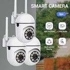 Cámaras de Vigilancia Exterior 3pcs 1080P FHD para Black Friday: 355° PTZ Pan-Tilt, Visión Nocturna en Todo Color, Comunicación Bidireccional y Más, Perfectas para Seguridad en Hogares/Pequeños Negocios (Propietarios)