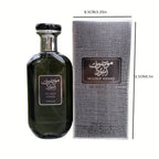 Perfume Árabe Oud de Lujo para Hombre, Fragancia Oriental Premium en Elegante Botella de Vidrio Negro | Aroma Exótico Picante Amaderado | Elegante Set de Regalo para Él con Presentación Sorpresa (Eid/Cumpleaños/Aniversario)
