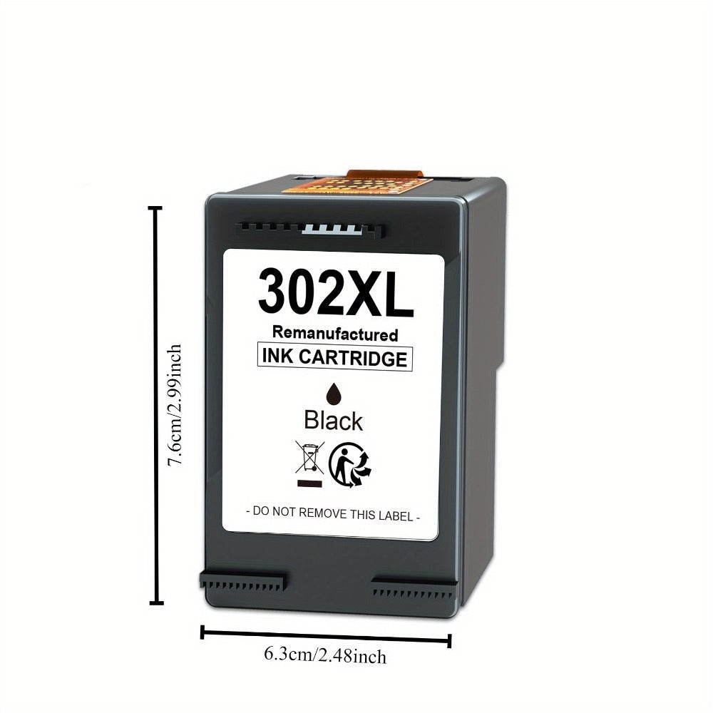 Cartucho de tinta 2-pack 302XL Negro y Tricolor de repuesto compatible con HP 302 para impresora HP 302XL Deskjet 2130 2131 1110 1111 1112 3630 5200 3639 4520