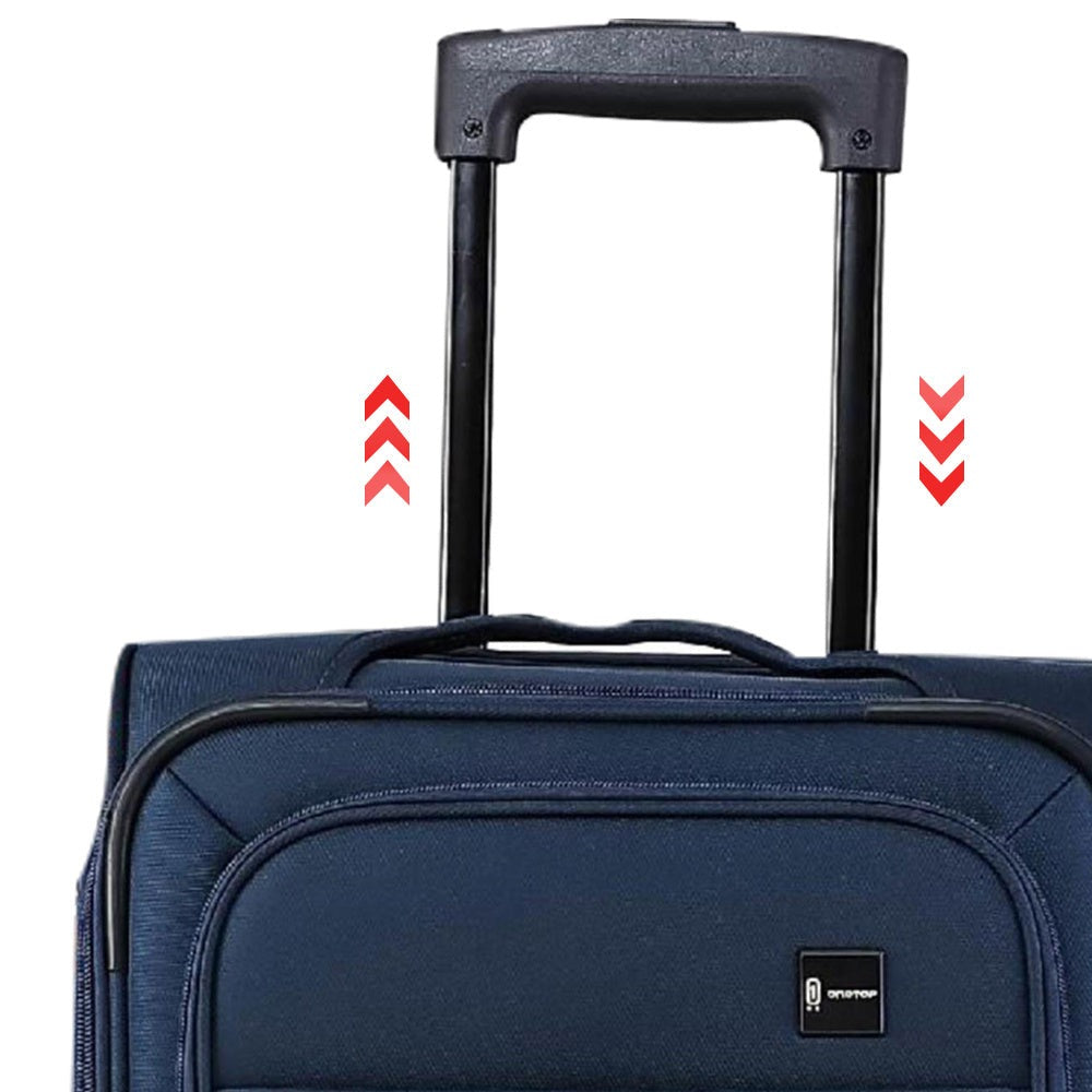 Maleta de viaje de tela de 3 piezas con asa telescópica, ligera y con ruedas, ideal para viajes, mudanzas y acampadas. Equipaje familiar combinado, 20"/26"/30"