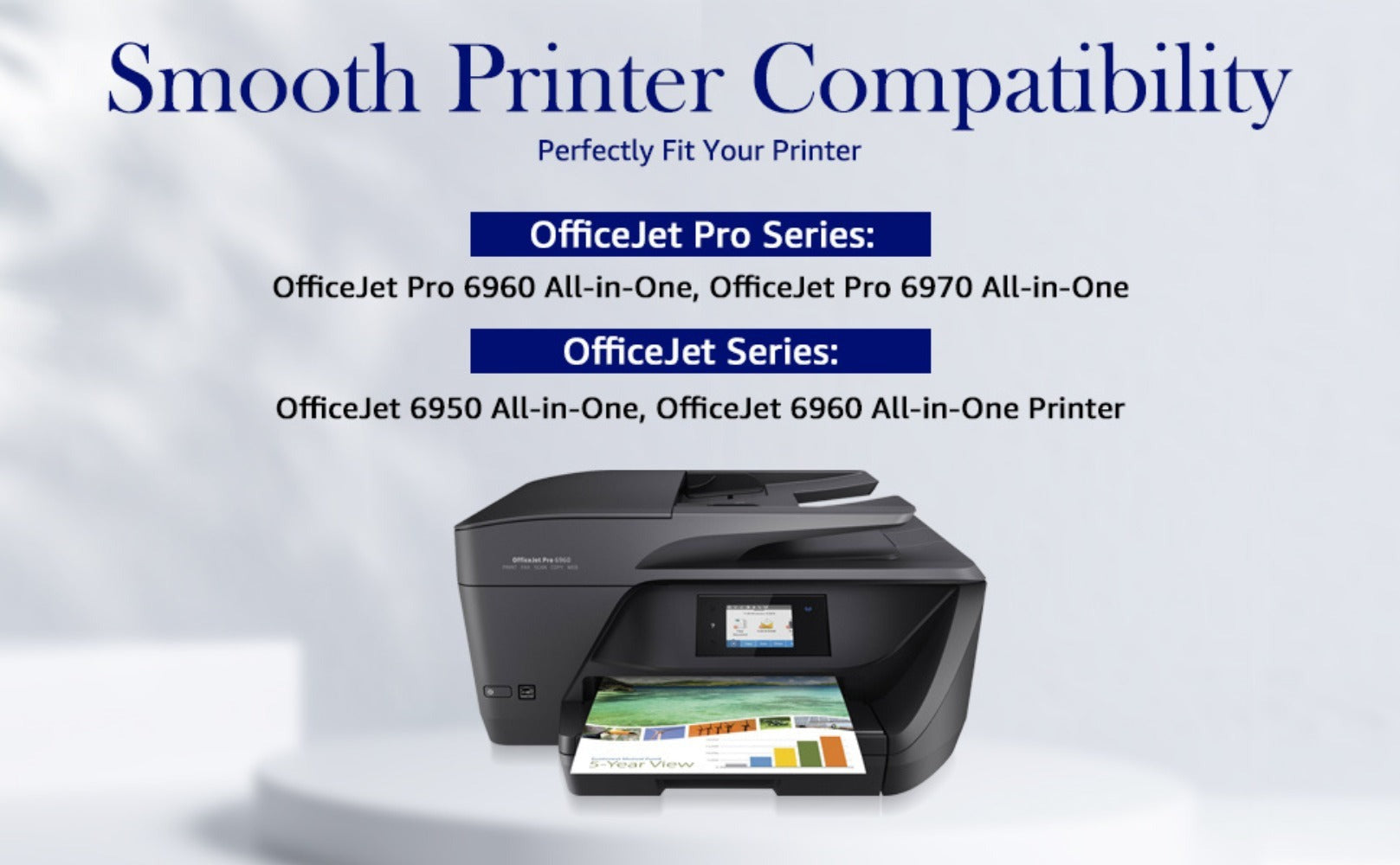 903 903XL Cartuchos de impresora multipack compatibles con cartuchos de impresora HP 903 para HP Officejet Pro 6970 6960 para Officejet 6950 6960 Impresora todo en uno (negro azul rojo amarillo)
