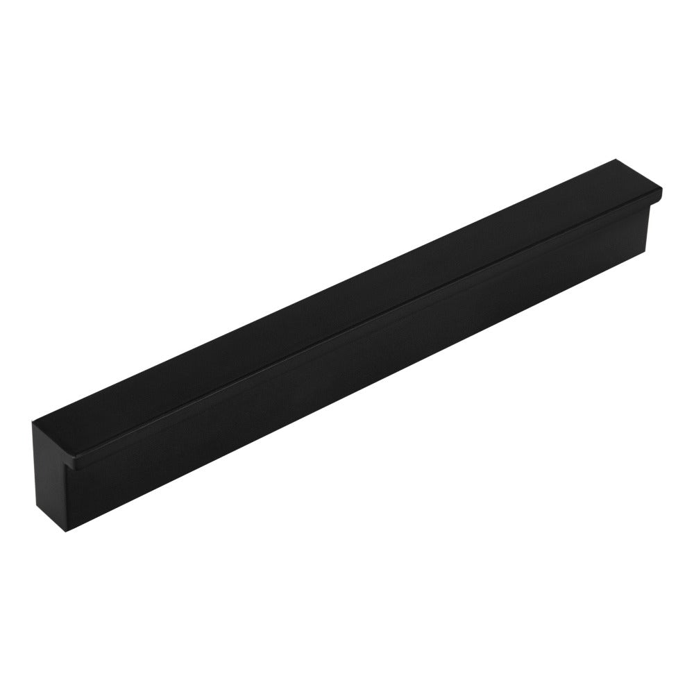 10piezas de manijas de muebles negros, tira, espaciado de agujeros 96Mm 128Mm 160Mm, manijas modernas y estéticas para armarios, cajones y puertas, ideales para cocina, baño, sala de estar - un conjunto completo con tornillos.