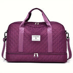 Bolso de Fitness Moda Exterior Corto Bolso de Viaje para Mujer Bolso de Equipaje Plegable de Ocio y Moda de Gran Capacidad para Viajes de Negocios Portátil