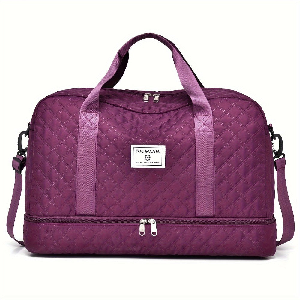Bolso de Fitness Moda Exterior Corto Bolso de Viaje para Mujer Bolso de Equipaje Plegable de Ocio y Moda de Gran Capacidad para Viajes de Negocios Portátil