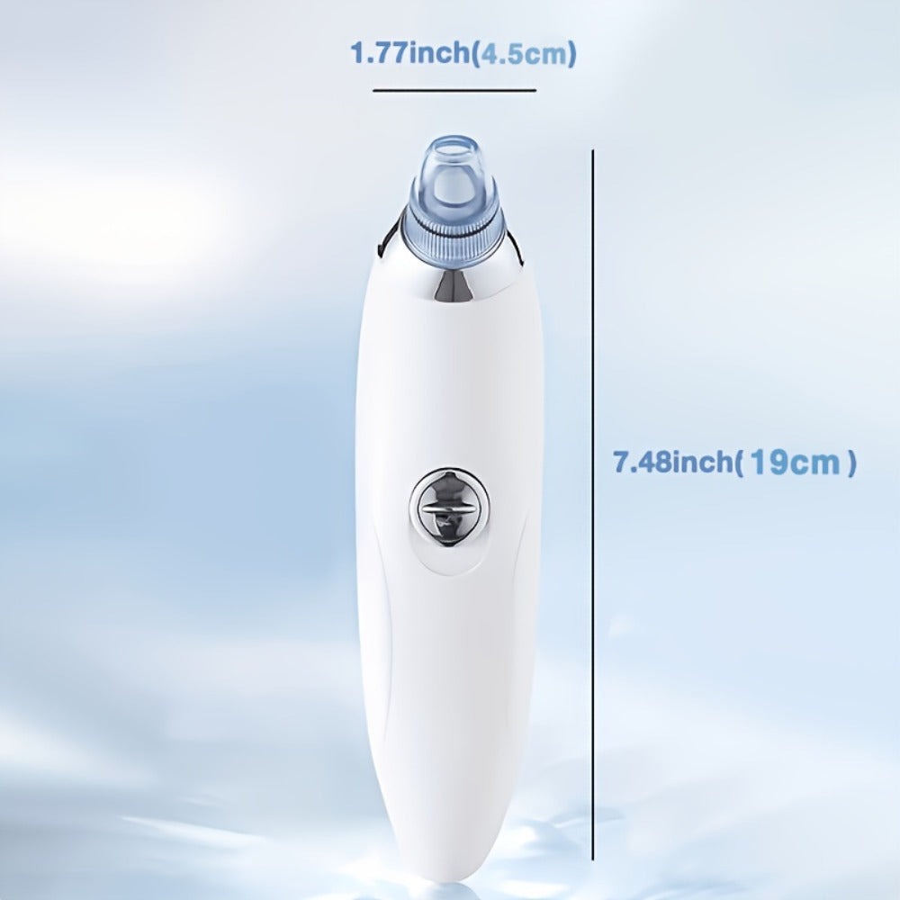 Medidor de belleza GENAI para limpieza de puntos negros - Limpiador portátil de poros faciales con 4 sondas, limpieza suave y segura para hombres y mujeres, funciona con pilas (pilas no incluidas)