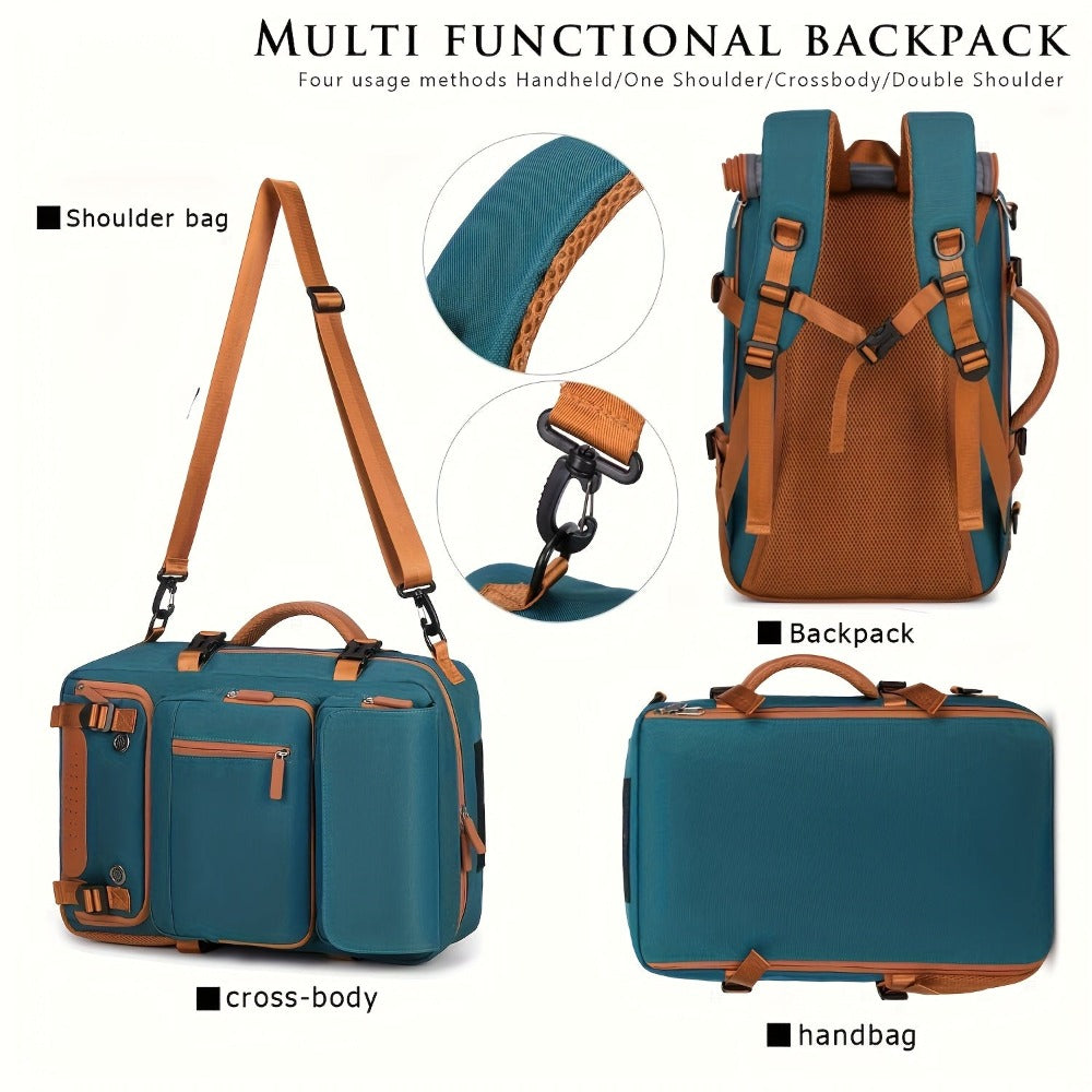 Mochila para portátil, bolso multifuncional de gran capacidad, mochila escolar para hombre, bolso de mano, bolso de hombro, mochila de doble espalda multiusos para viaje, bolsa de almacenamiento Xie Cang, mochila escolar para estudiante, mochila de viaje