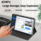 Tablet | EATMPC, Máquina Más Reciente 2025, Tableta Educativa, Sistema Android 14 de 7 Pulgadas con Pantalla IPS HD 1024x600, 4GB (2+2