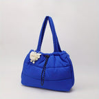 Bolso tote acolchado imprescindible 2026 - Bolso de hombro cruzado acolchado | Bolso de mano de gran capacidad inspirado en abrigo para mujer (Organizador multibolsillos)