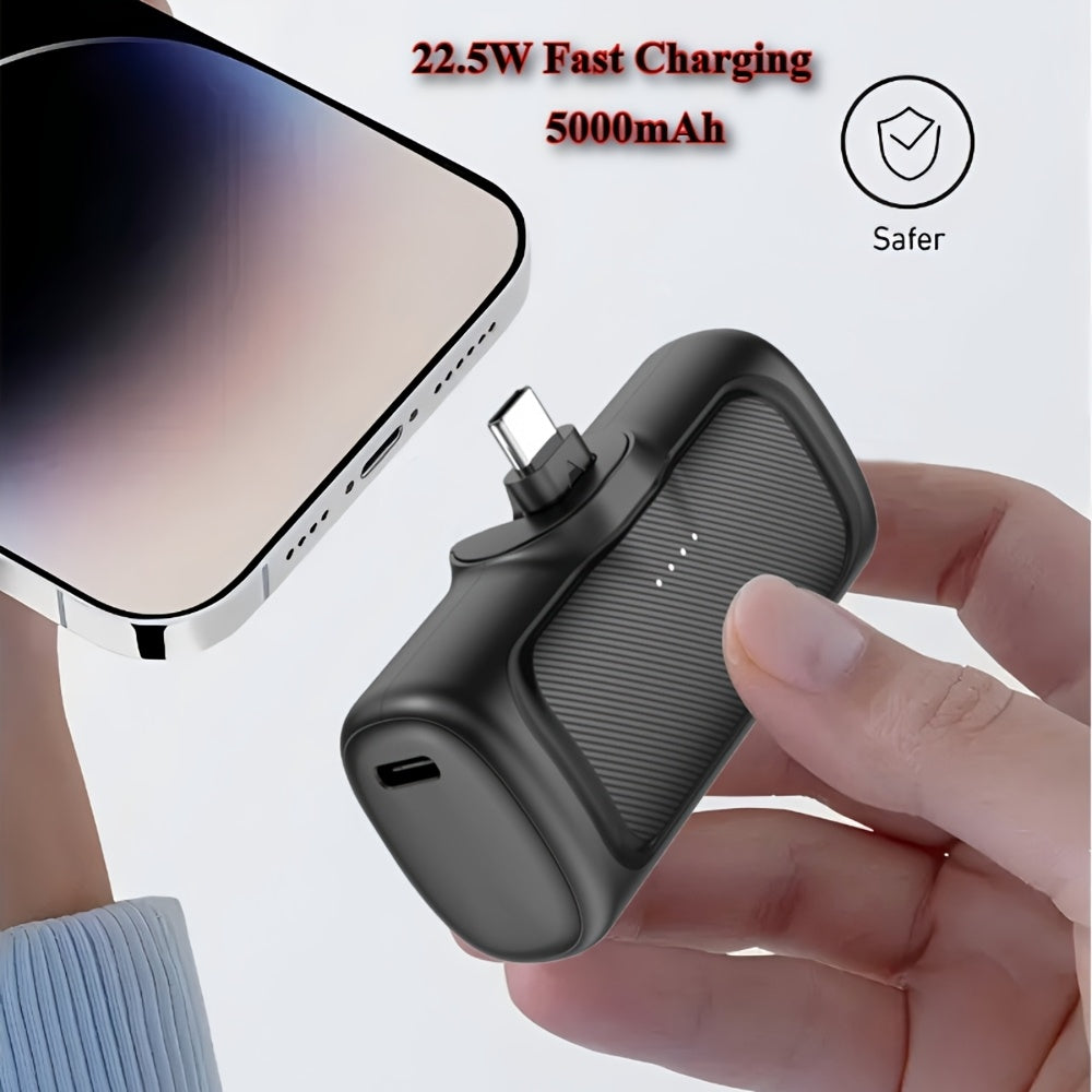 Power bank para carga durante viajes y uso diario | 5000mAh y 22.5W