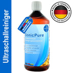 HERRLAN® SonicPure Concentrado de Limpieza Ultrasónica 1000 ml - Concentrado Líquido para Limpiadores Ultrasónicos y Estuche de Gafas - Hecho en Alemania