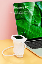 Microscopio Portátil de Bolsillo 1000X para Niños, Pantalla de 6.1 cm, Recargable, Mini Microscopio Digital Educativo, Regalo para Niños y Estudiantes de 3 a 12 Años