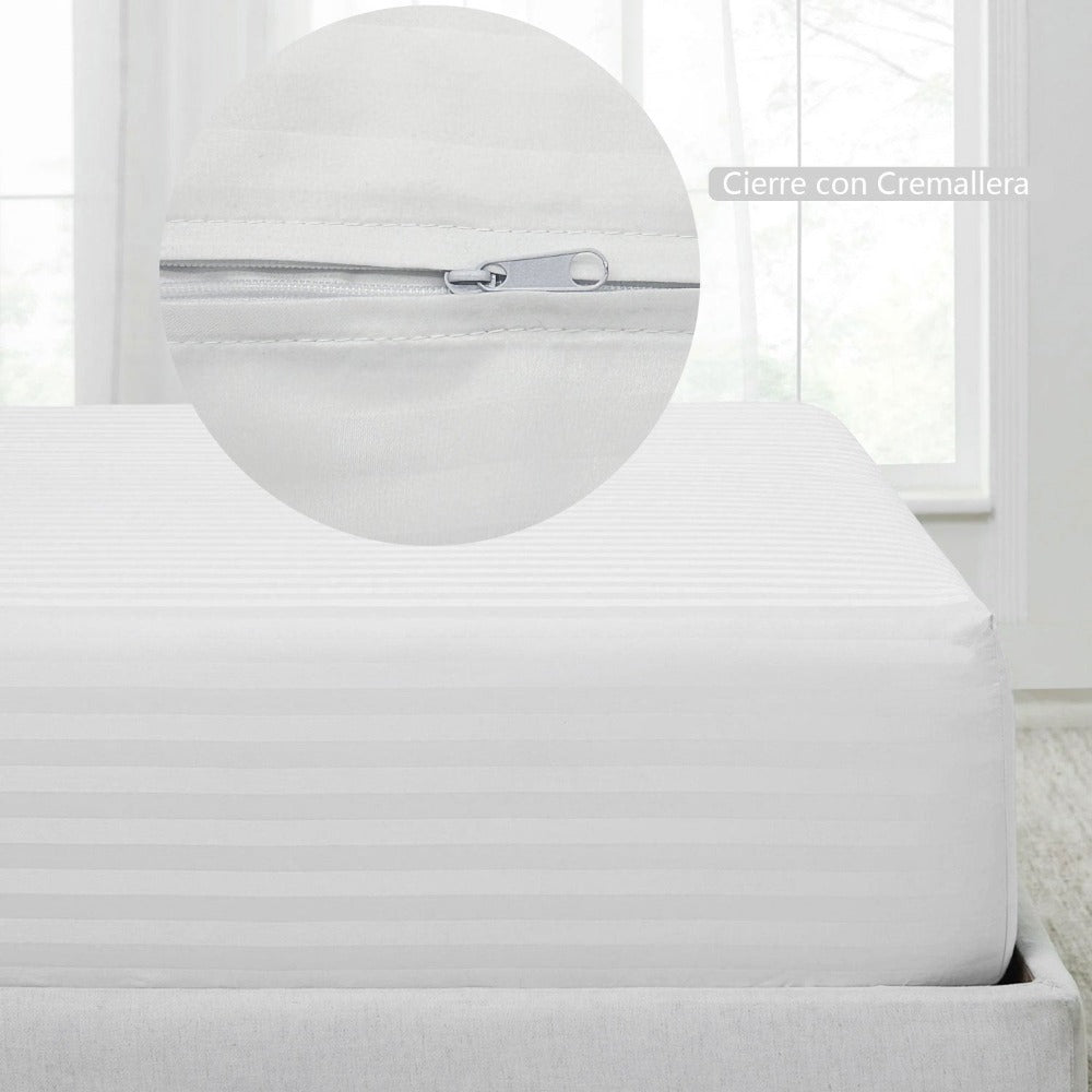 Funda de Colchón con Cremallera - Suave y Resistente con Cremallera para Cama 90/105/135/150 cm.