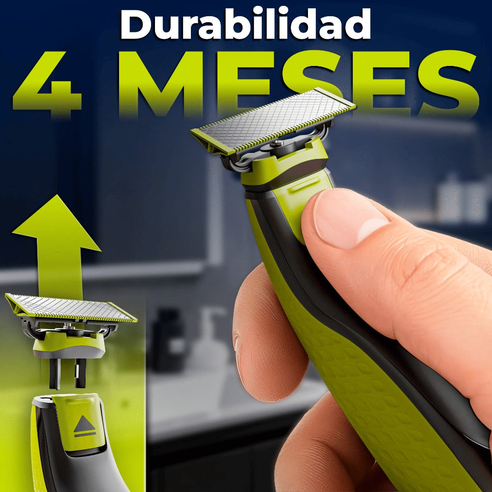 Recambios Cuchillas Compatibles One Blade – Cabezal de Afeitado Repuesto para Maquinilla Hombre – Modelos QP2520 QP2530 QP2630 QP6510 QP6520 – PACK 2