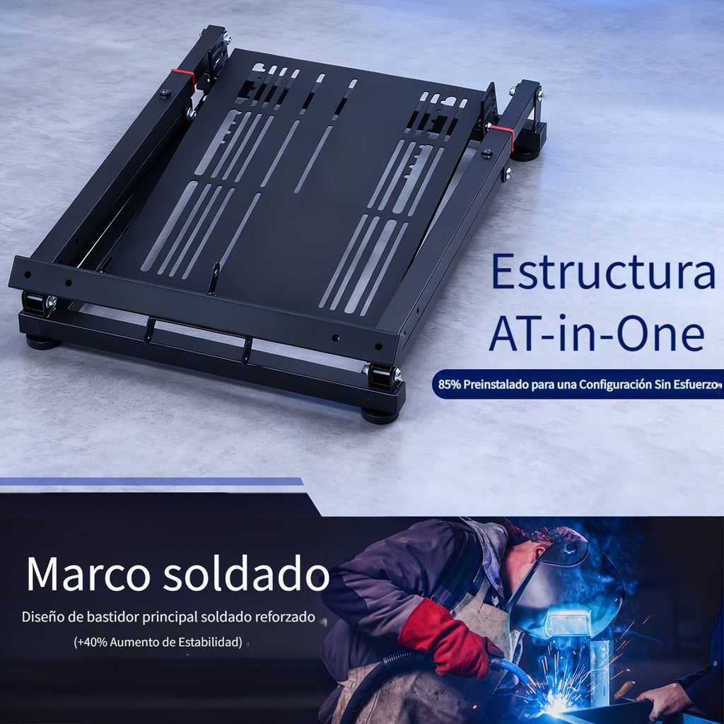 Soportes para volante de carreras | Soporte Plegable para Volante de Carreras Simulador de Volante Estructura Triangular Soporte para Logitech