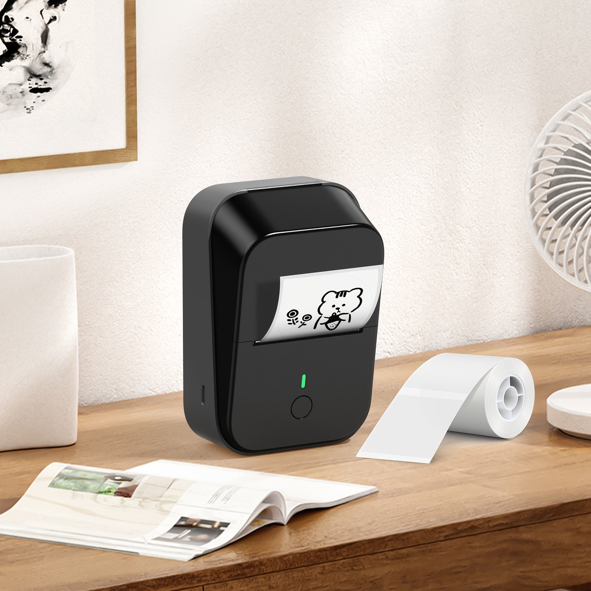 Impresora de etiquetas | Impresora de Etiquetas PM260A Portátil para Pequeñas Empresas, Oficina, Direcciones, Mini Impresora, Viene con un Rollo