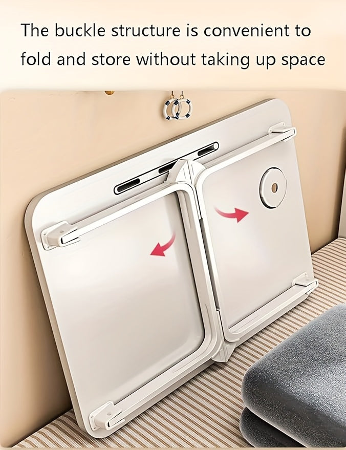 Escritorio portátil plegable con cajón para cama sofá y oficina en casa | Plegable