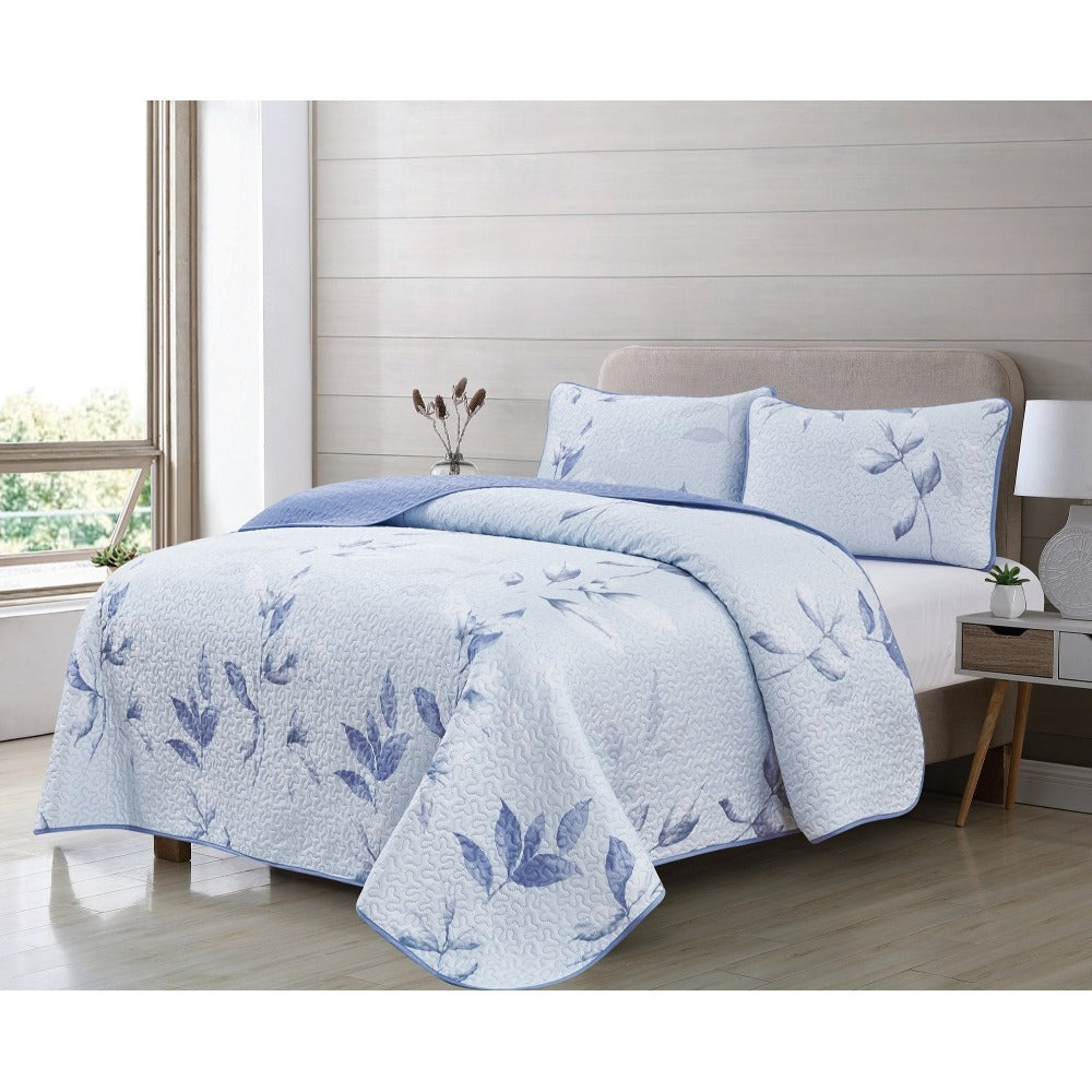Colcha Bouti de Verano Reversible (Solo 1 Pieza), Edredón Ligero Transpirable para Cama 90,Cama 105,Cama 135,Cama 150 Cubrecama Estampado de Microfibra Suave, Manta Fina para Primavera y Verano (Sin Fundas de Almohada)
