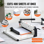 VEVOR Cortadora de papel 12" A4 Cizalla de papel Trimmer 400 Hojas Capacidad Base metálica