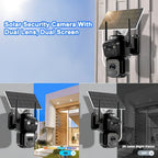[Zoom 10x] Cámara cctv WiFi 2K qhd 8000mah, 2K 360 grados con batería panel solar bajo consumo