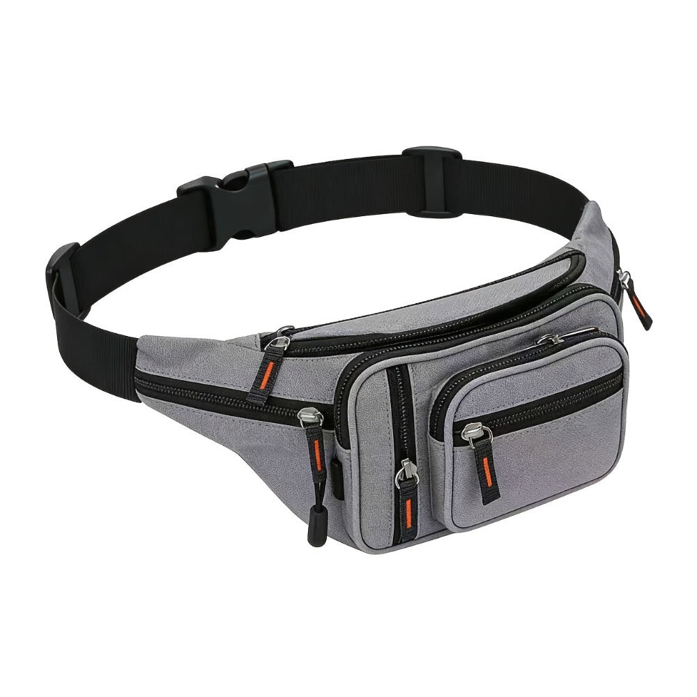 Riñonera multifuncional de nailon de alta calidad, unisex, apta para senderismo, correr, ciclismo al aire libre, bolsa de cinturón cruzada de gran capacidad