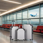 Juego de Equipaje que Incluye una Maleta de Cabina de 20 Pulgadas, una Maleta de Viaje Expandible con Ruedas Giratorias de 360 Grados, Cerradura con Contraseña, Gran Capacidad, un Equipaje de Bodega de 28 Pulgadas y un Equipaje de Mano para Viajes