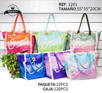 MEJORADA Bolso de Playa o piscina Grande - Diseño Verano, Ligera y Espaciosa (55x35x20 cm), TOTE BAG, Disponible en 6 Colores, Ideal para Viajes y Vacaciones