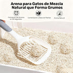 La arena para gatos se aglomera en segundos Arena para gatos para plantas Arena para gatos desodorizante, libre de polvo y sin mezclar Suministros para mascotas fáciles de almacenar