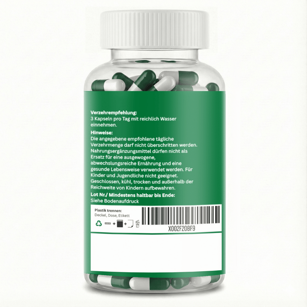Cápsulas de Moringa de Alta Dosis – 1500 mg Dosis Diaria – 180 Cápsulas Veganas de Moringa – Hechas de Polvo de Moringa – Suplemento de Moringa Probado en Laboratorio – Sin Aditivos